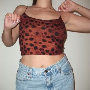 Animal Print Crop Top